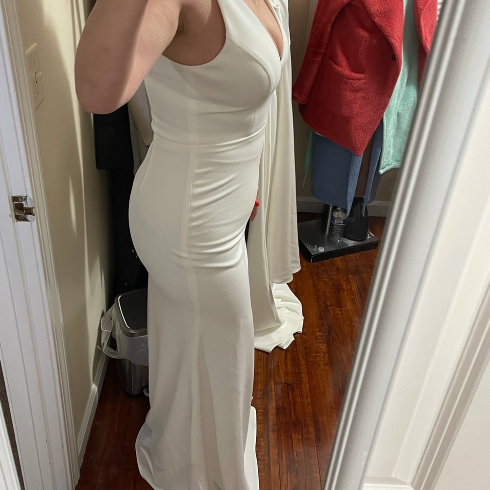 Anthropologie x BHLDN Jones V-neck Crepe Dress - Picture 13 of 16